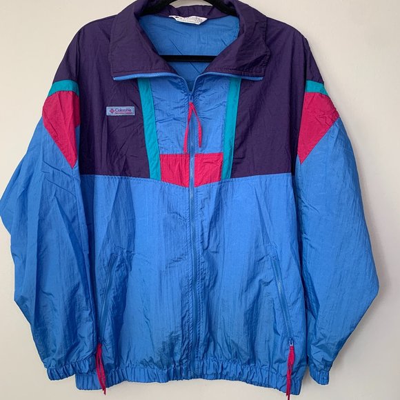 ⛰ Columbia Vintage 90s Colour Block Jacket - Picture 1 of 7